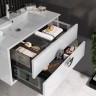 Комплект мебели Opadiris Ибица 90 подвесной, белый/хром