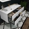 Комплект мебели Opadiris Ибица 120 подвесной, белый/золото