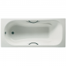 Чугунная ванна Roca Malibu 150x75 с отверстиями для ручек, с антискользящим покрытием