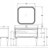 Комплект мебели Opadiris Ибица 120 белый/хром