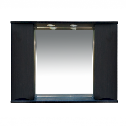 Зеркало-шкаф Misty Элвис 105 с подсветкой, венге