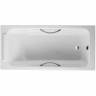 Чугунная ванна Jacob Delafon Parallel 150x70 с отверстиями для ручек