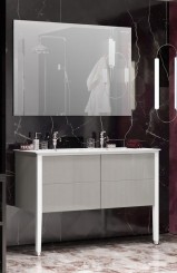 Комплект мебели Opadiris Рубино 120 серый/белый (без светильника)