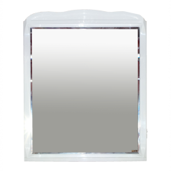 Зеркало Misty Дайна 85 с подсветкой, с подогревом, белое