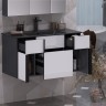Комплект мебели Opadiris Кристалл 90 "лофт" белый/антрацит