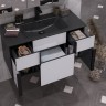 Комплект мебели Opadiris Кристалл 90 "лофт" белый/антрацит